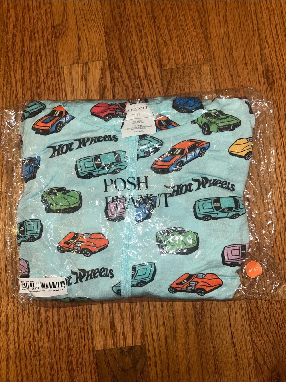 Posh Peanut Hotwheels Retro Reversible Hooded Zip Jacket-5/6